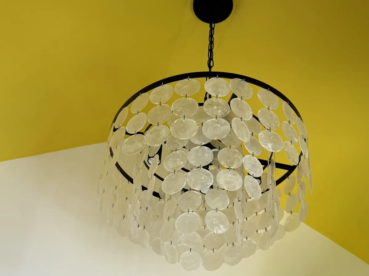 Custom chandelier installation